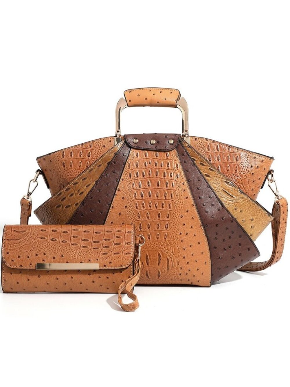 Tote Bag for Women,Tote Bag for Work Handbag Crocodile-Textured Purse